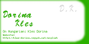 dorina kles business card